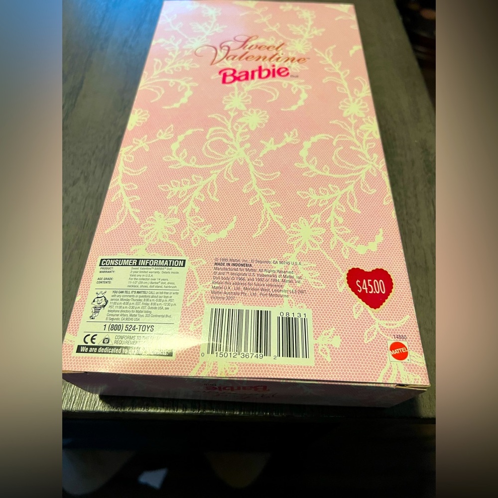 1995 Vintage Sweet Valentine Barbie Special Edition limited Rare - Picture 3 of 4